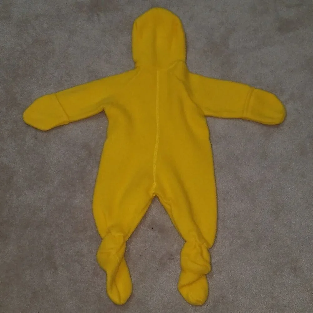VTG Disney Winnie Pooh Yellow Hooded Sleeper Sears Roebuck & Co Small 15-20 lbs